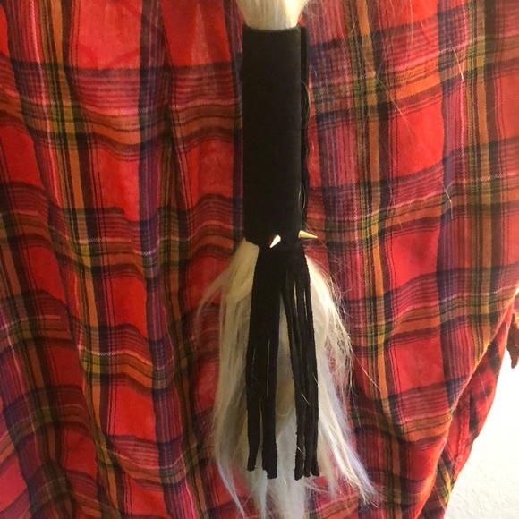 handmade Accessories - Leather spike hair cuff